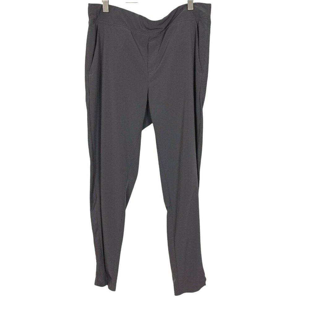 Athleta Brooklyn Ankle Pants 10 Womens Gray Jogger Studio Lounge Travel